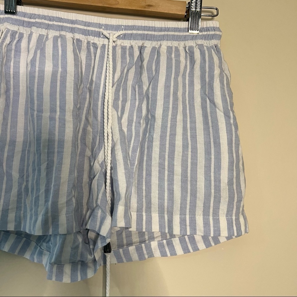 Rails Brea Holland Stripe Linen Blend Shorts Size… - image 4